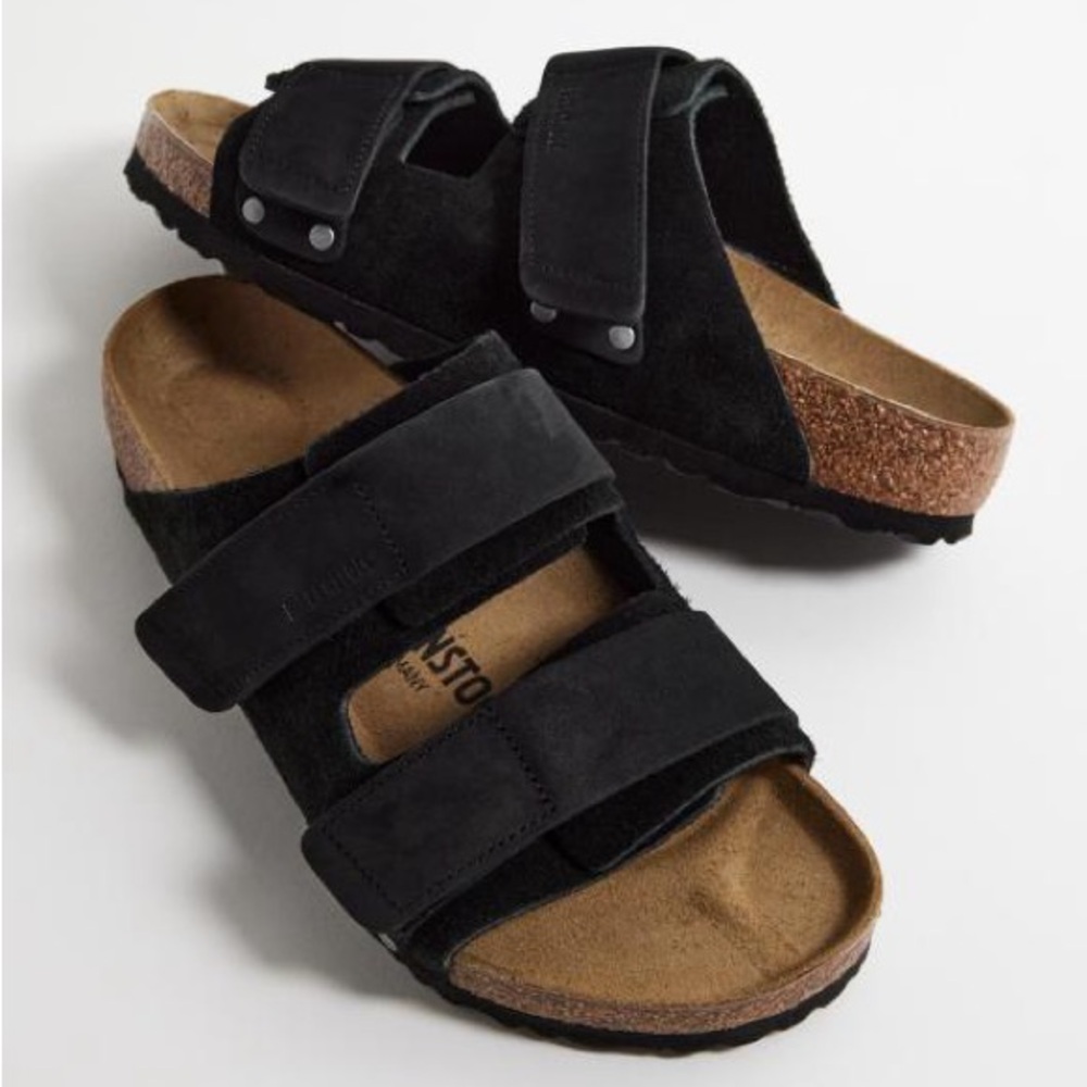 BIRKENSTOCK Women's Uji Nubuck Suede Leather Sandals size 41 /10